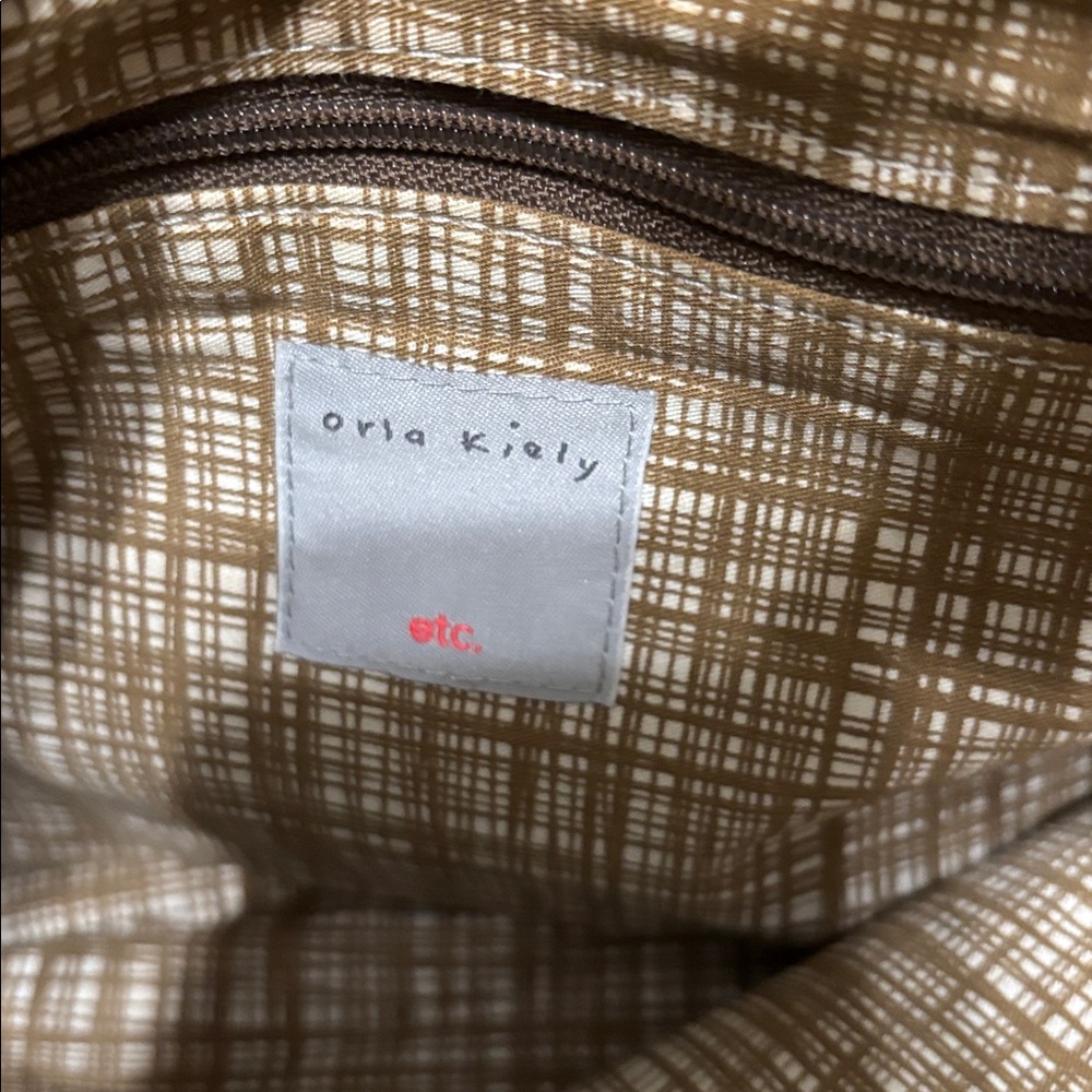 Orla Kiely l Mustard-Colored Stem Pattern Bag - Picture 2 of 4